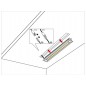 EIL Lampa LED LAMBDA mini, aluminiu L=500mm, alb rece